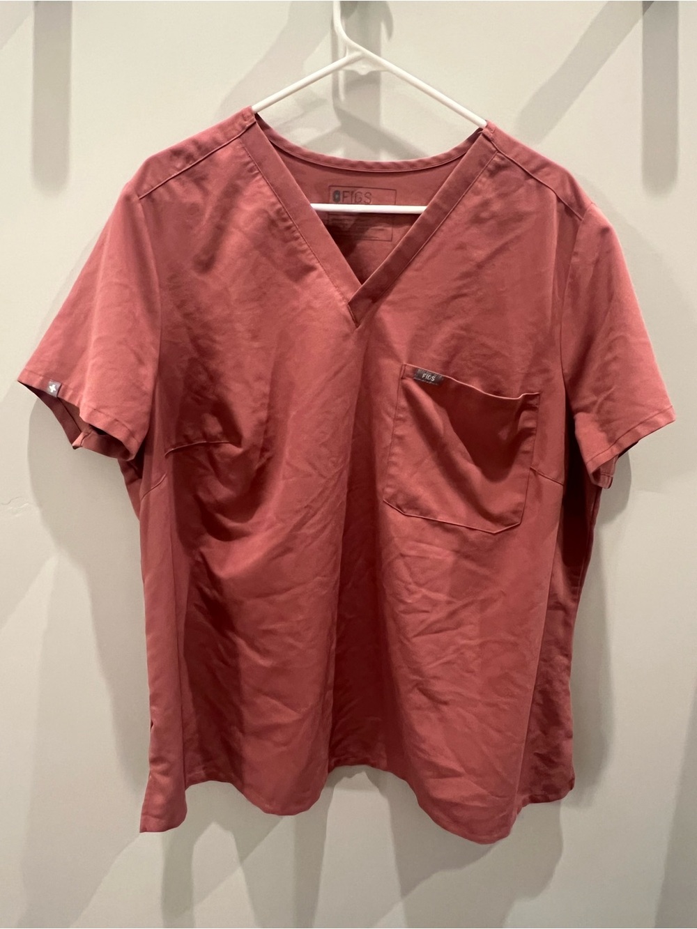 FIGS Catarina Scrub Top in Mauve 3X